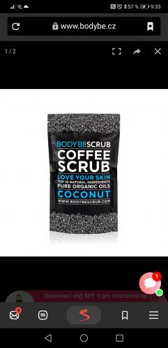 COFFEE SCRUB - Kávový peeling Kokos - 100g photo review